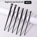 6-Piece Eye Makeup Brush Set – Eyeshadow, Liner & Brow
