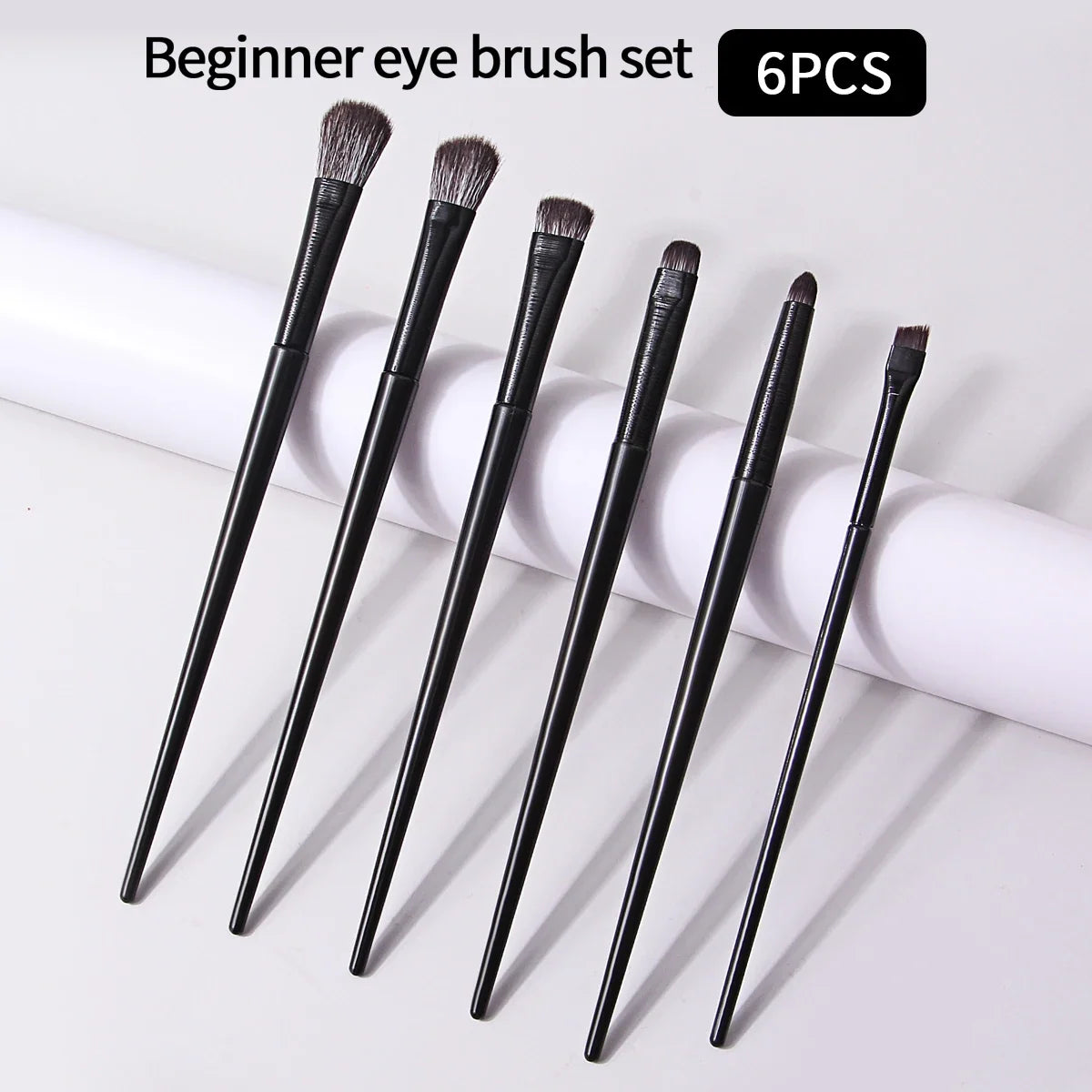 6-Piece Eye Makeup Brush Set – Eyeshadow, Liner & Brow