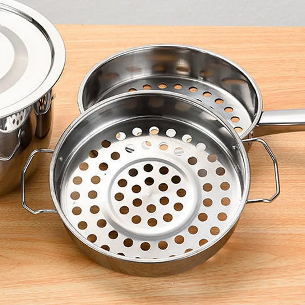 Stainless Steel Slotted Spoon Large Hole Colander Long Handle