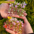 4-Pack Glow in the Dark Glass Mini Vase Set – Home & Car Decor