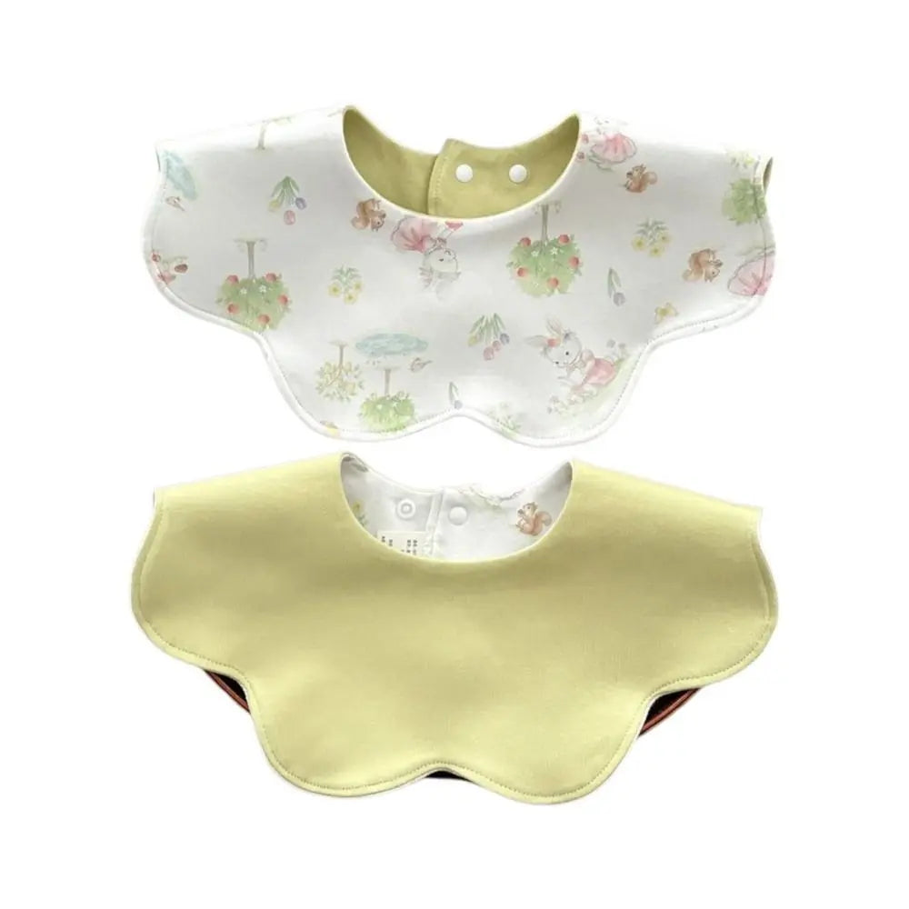 Reversible Baby Drool Bib – Soft Cotton Snap Closure Unisex