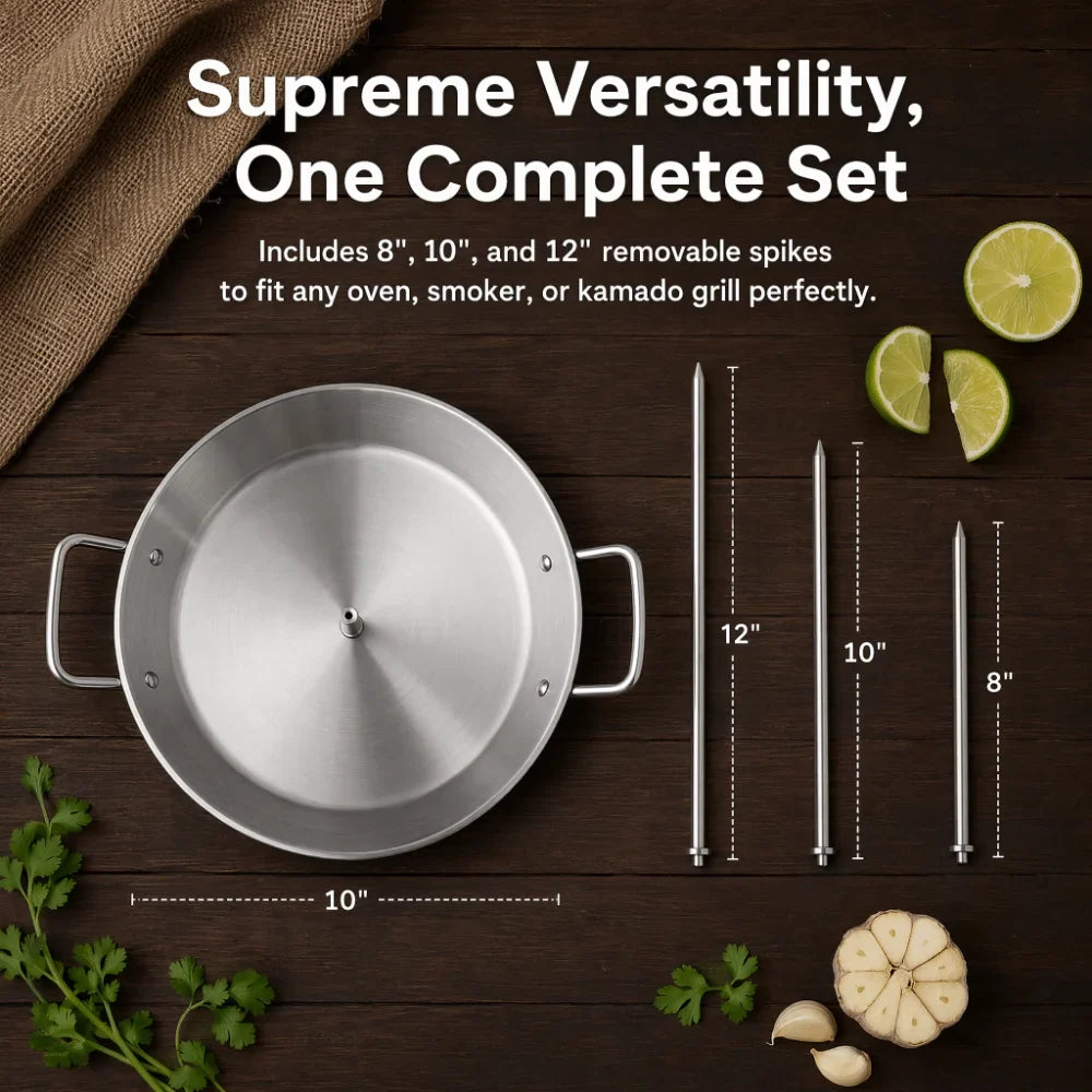 Stainless Steel Vertical Skewer Set – Al Pastor Shawarma Spit