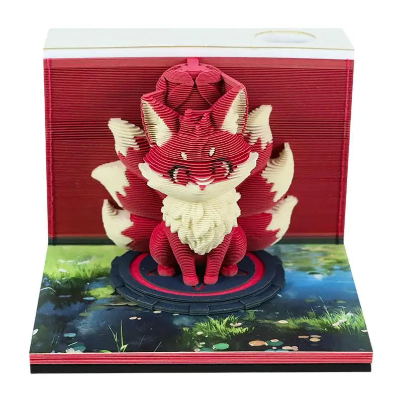 2027 3D Tear-Away Desk Calendar – Paper Carving Art Memo Pad