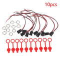 USB Type-C Female 2-Pin Charging Socket with Cap 5/8/10 Pack