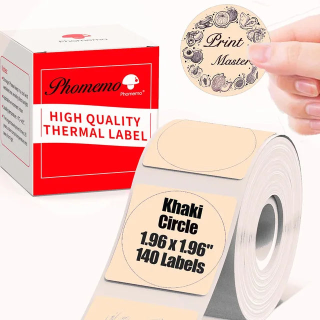 Phomemo M200 Color Labels 40x30mm 3 Rolls 690 Labels Pink/Khaki/Blue