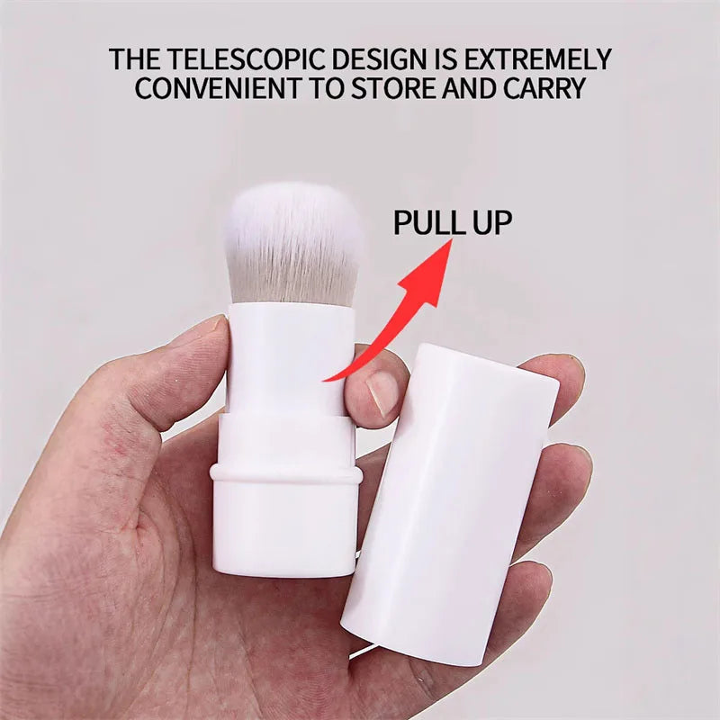 Retractable Travel Makeup Brush – Powder, Blush & Foundation