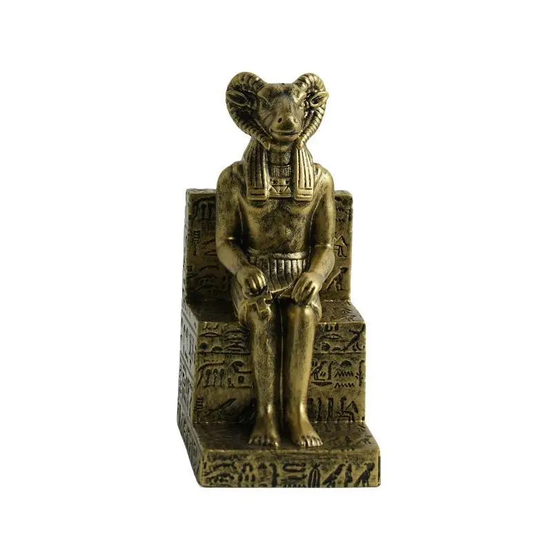 Egyptian Anubis & Khnum Resin Statue Figurine | Home Décor