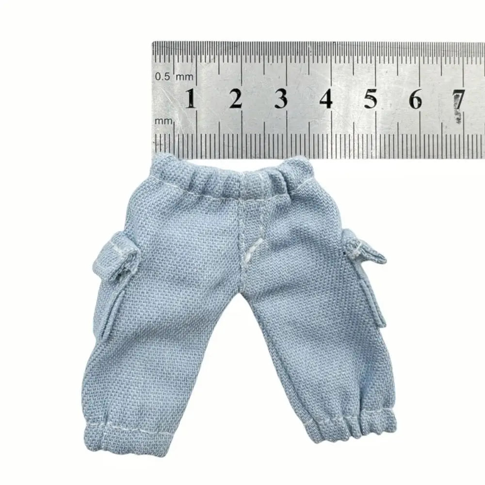 Wide-Leg Denim Jeans for OB11 & 1/12 BJD Dolls | 5 Colors