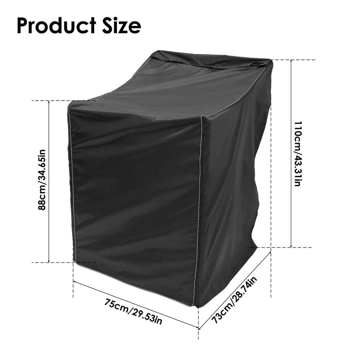 Waterproof Washing Machine Cover – 210D Oxford Cloth
