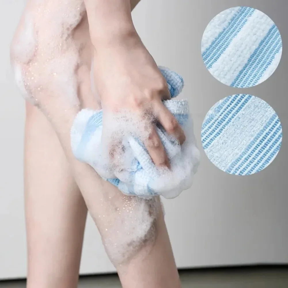 Japanese Nylon Exfoliating Back Scrub Towel | Bath Washcloth