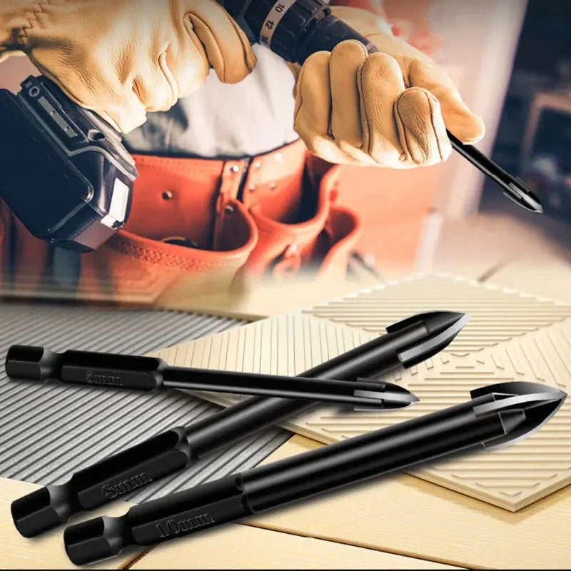 DAZZLEEX Carbide Triangle Drill Bit – Tile Glass Ceramic Concrete