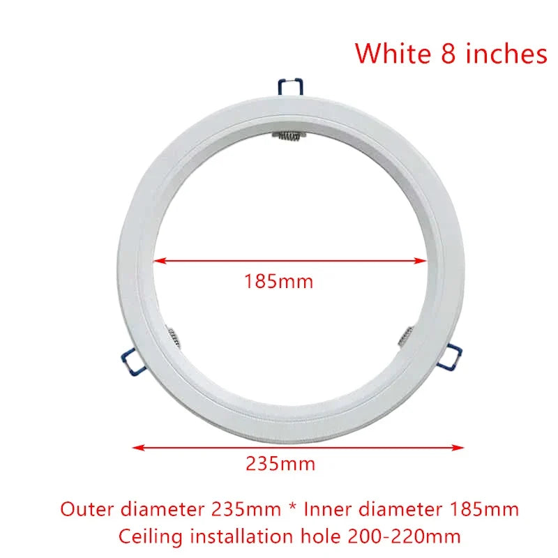 White LED Downlight Adapter Rings – Hole Enlarger & Spotlight Frames