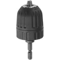 Keyless Drill Chuck 0.8–10mm | 3/8"-24UNF + 1/4" Hex Adapter