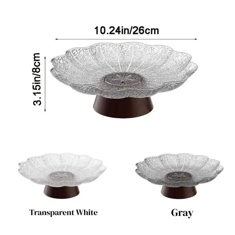 Elegant Footed Fruit Bowl Pedestal Plate – BPA-Free Plastic