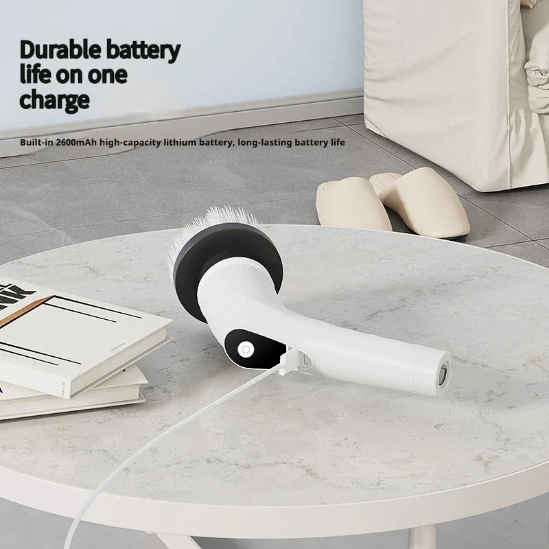 Cordless Electric Spin Scrubber – Rotating Cleaning Brush Set