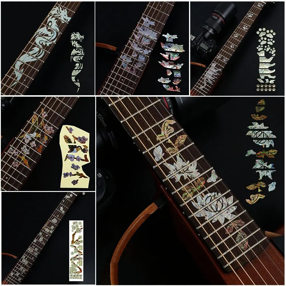 Guitar Fretboard Stickers – Ultra Thin Cross Inlay Decals