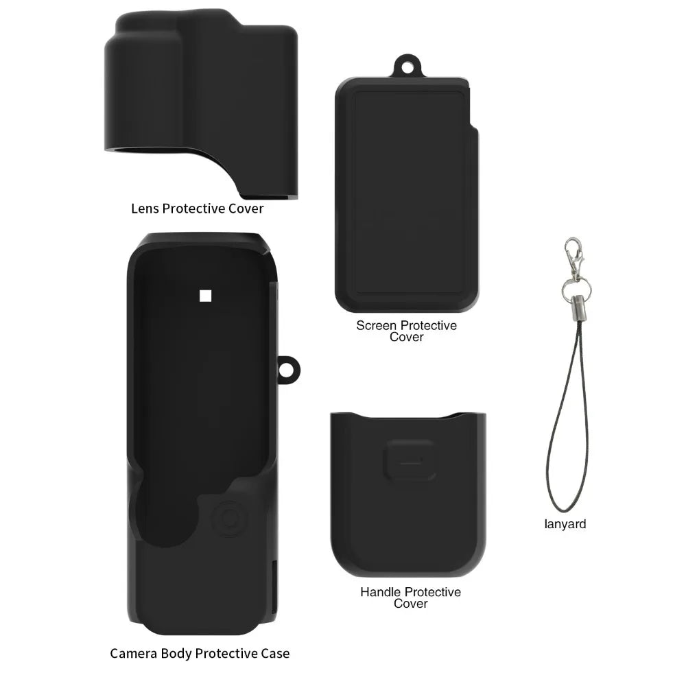 Silicone Protective Case for DJI Osmo Pocket 4 – Lens Cover