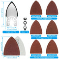 82pc Triangular & Finger Sanding Pads 60-240 Grit Multi-Tool Kit