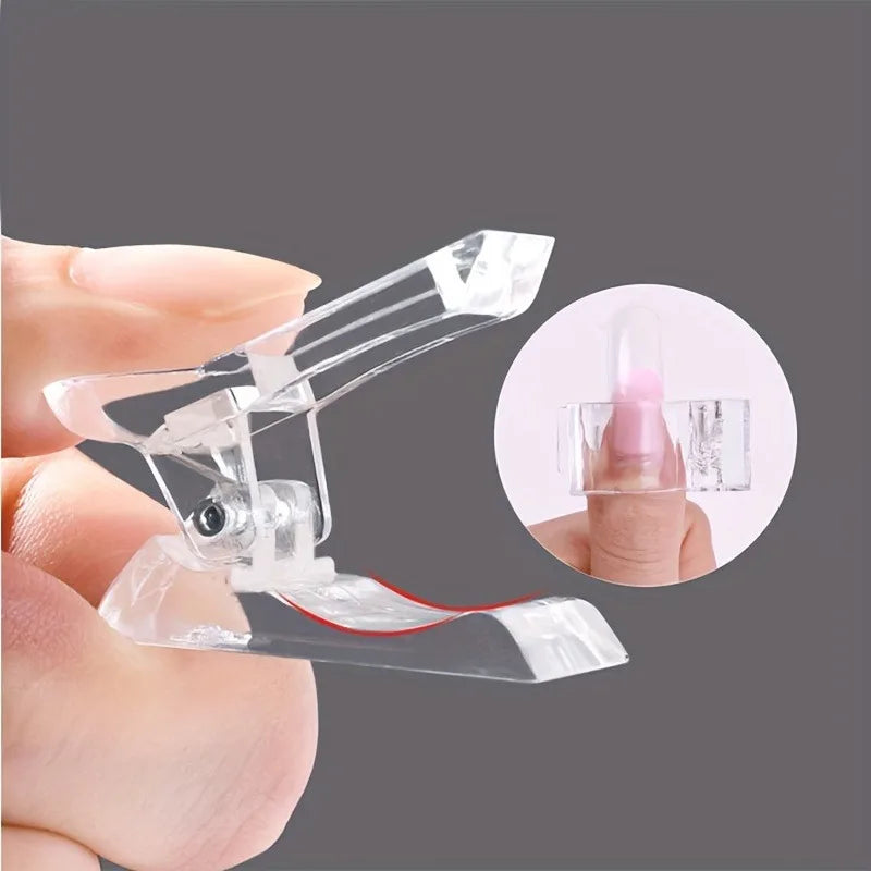 Acrylic Nail Extension Clips – Gel Builder UV Clamp Set