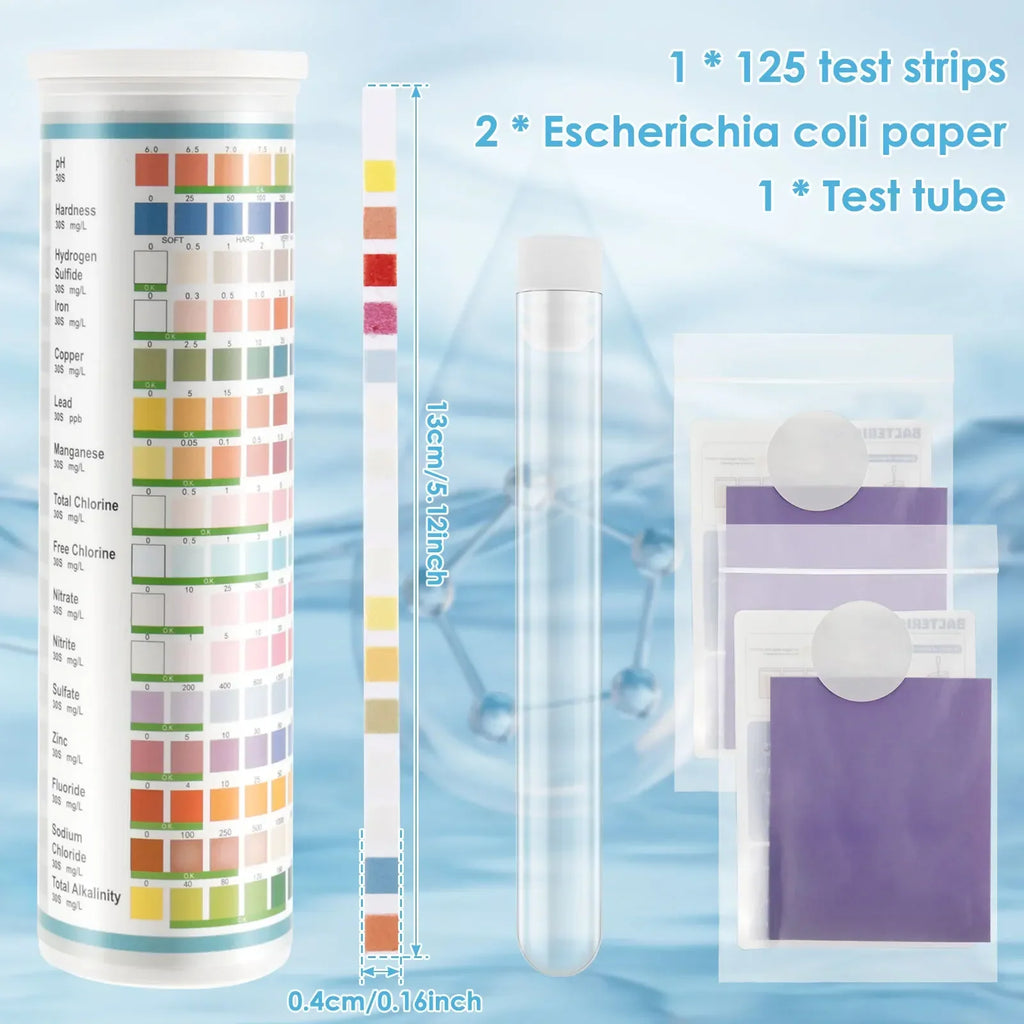 125pc 7-in-1 Water Quality Test Strips – Aquarium & Pond Kit