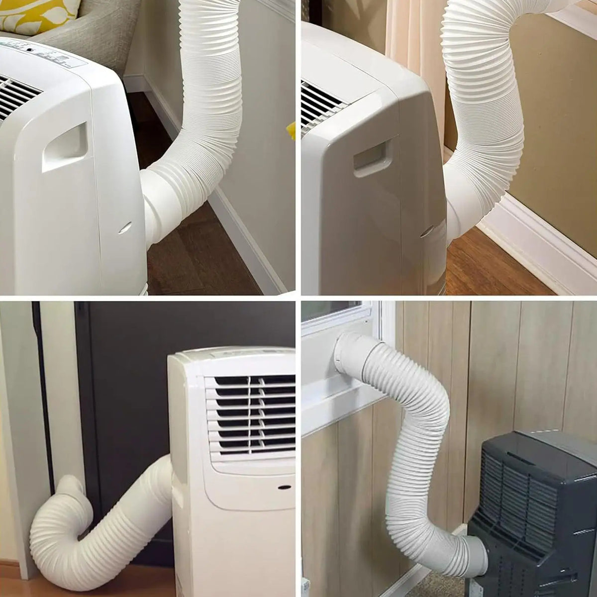 Portable AC Exhaust Hose Connector for 5.9-Inch Duct