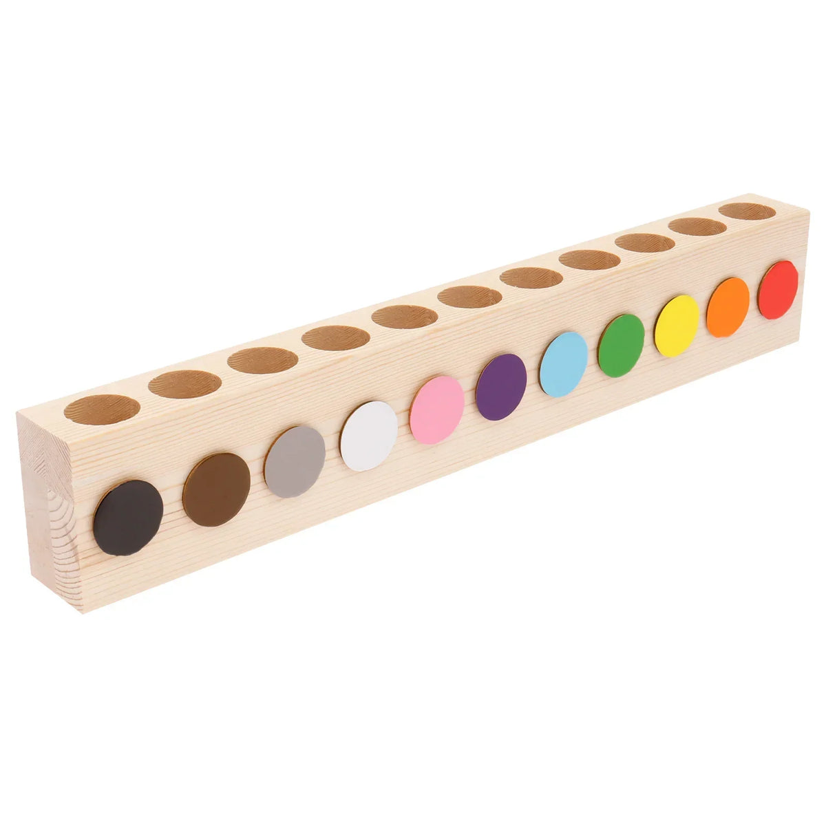 Wood Pencil Holder 11 Holes – Desktop Pen & Stationery Organizer