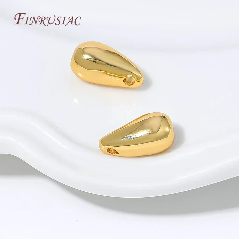 18K Gold Plated Teardrop Pendant Charm | DIY Jewelry Making