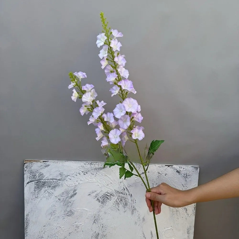 Pink Artificial Larkspur Silk Flowers – 2-Fork Faux Floral Stems