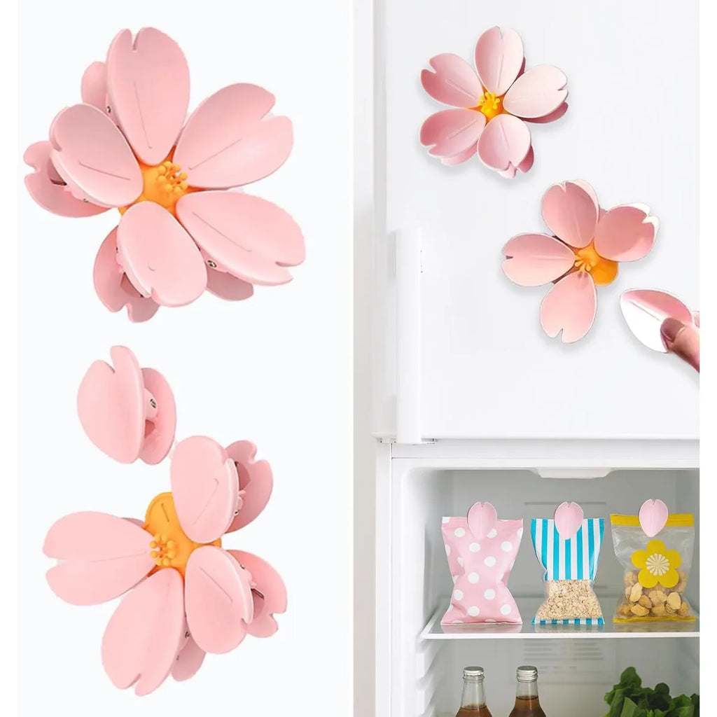 Sakura Magnetic Fridge Clip – Flower Food Bag Sealer Magnet