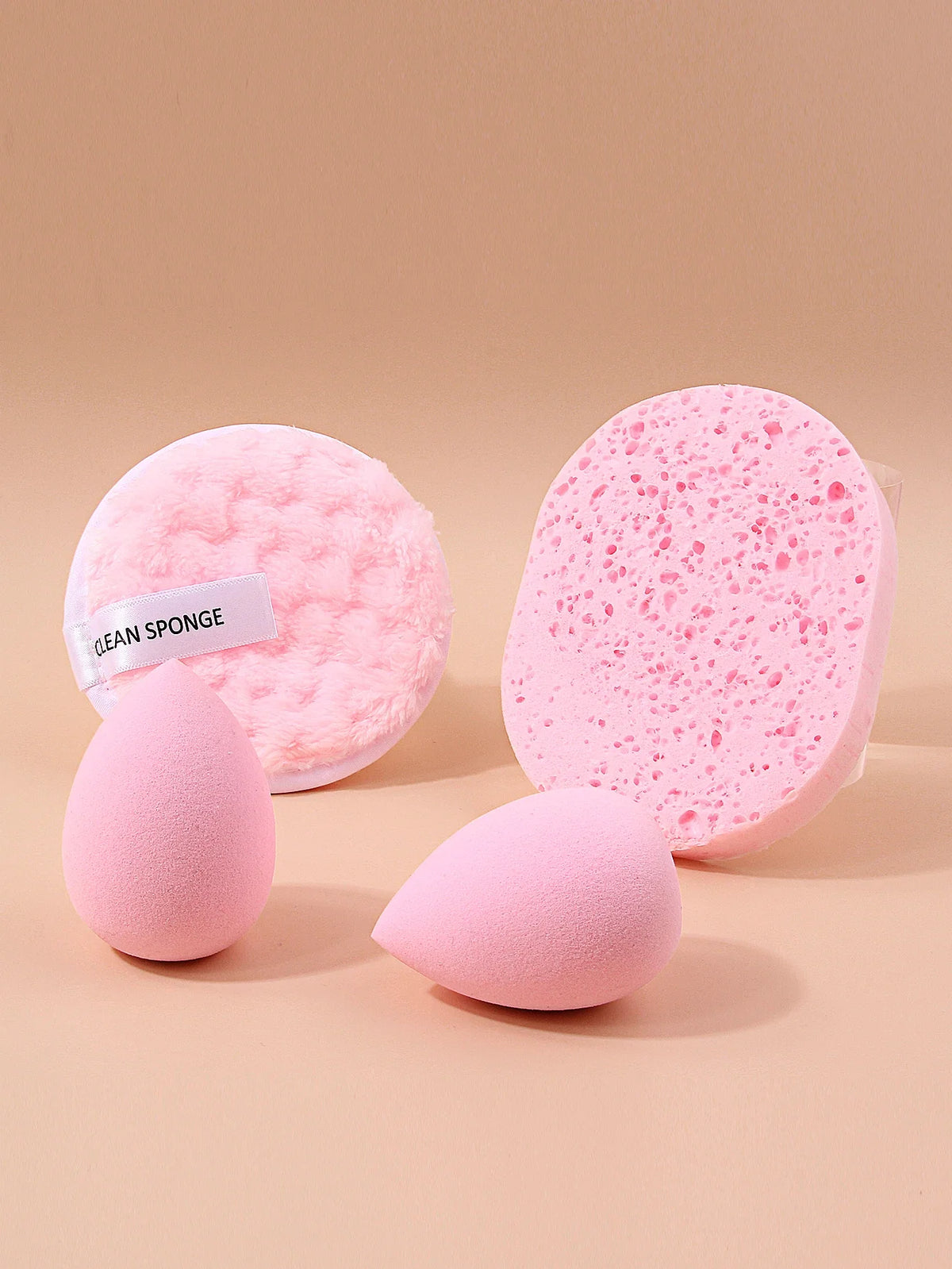 4-Piece Makeup Sponge Puff Set – Foundation & Cleansing