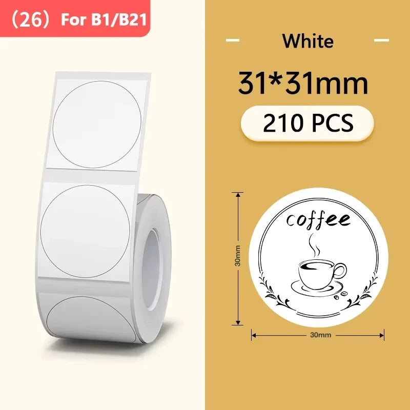 Niimbot Thermal Label Paper Roll – White, Color & Transparent
