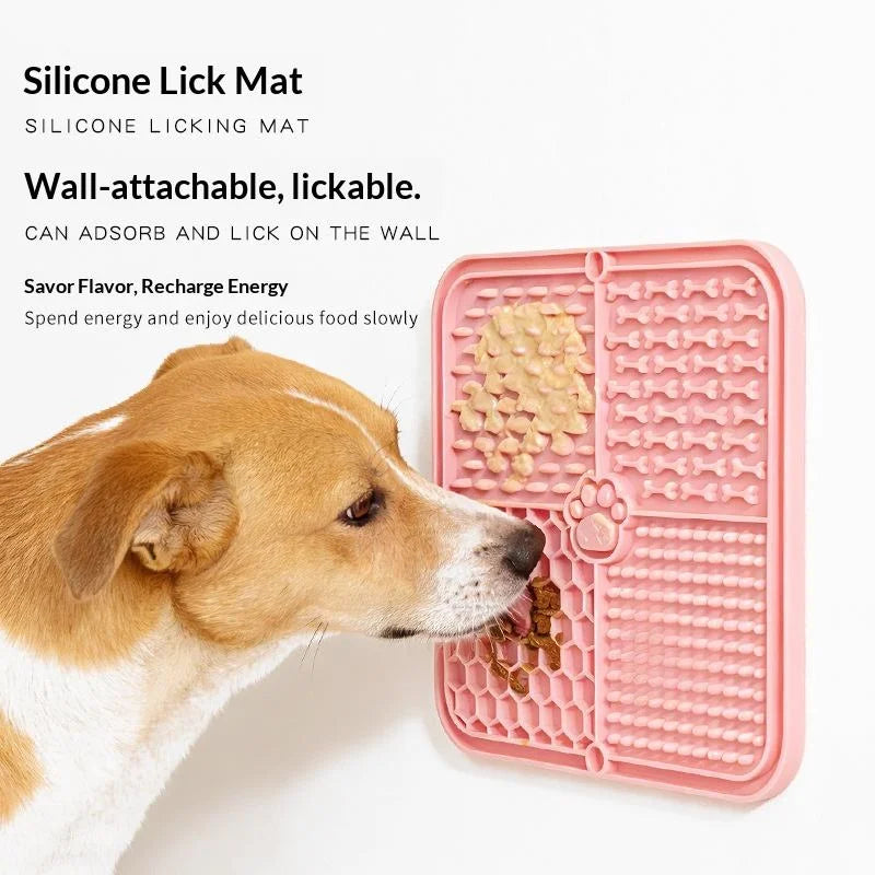 Silicone Pet Licking Mat Slow Feeder for Dogs & Cats