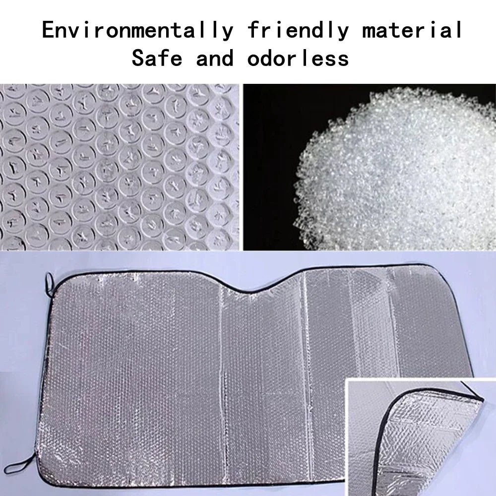 140x70CM Car Windshield Sun Shade – UV & Snow Cover Visor