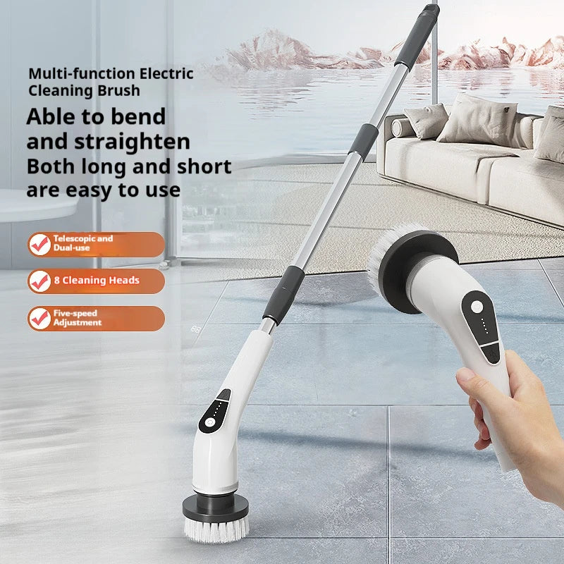 Cordless Electric Spin Scrubber – Rotating Cleaning Brush Set