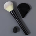 3-Piece Makeup Kit: Blush Brush, Sponge & Powder Puff | Nixie
