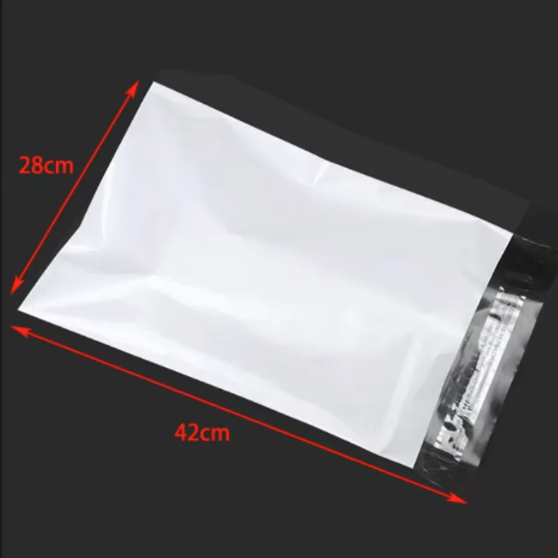 White Self-Seal Courier Bags – Bulk Plastic Mailing Pouches