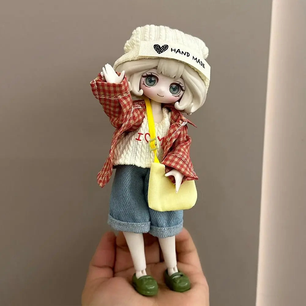 OB11 Doll Hooded Cloak Set – Rabbit & Bear Ears | 1/6 Scale