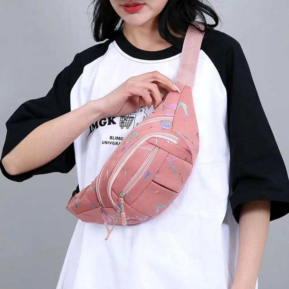 Women's Sport Waist Bag – Multi-Compartment Crossbody