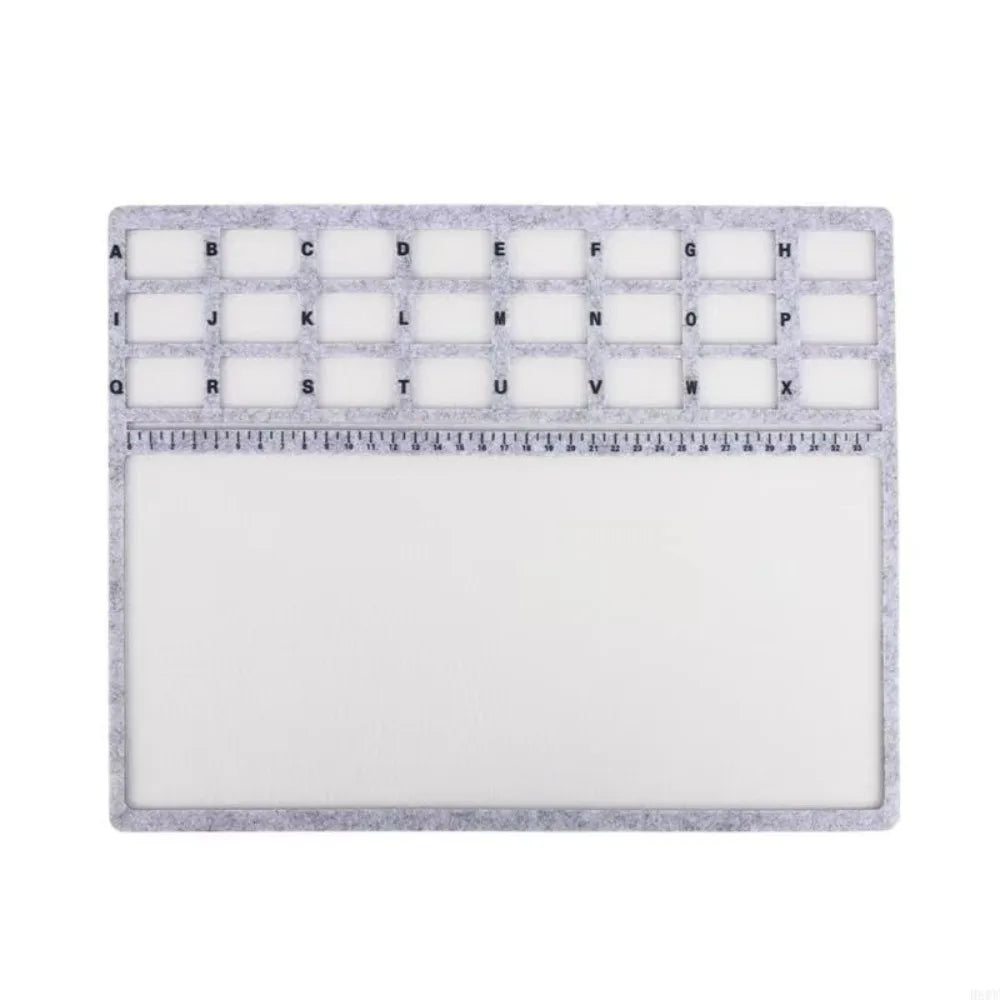 Felt Beading Tray with Scale Markings – Nonslip Bead Mat