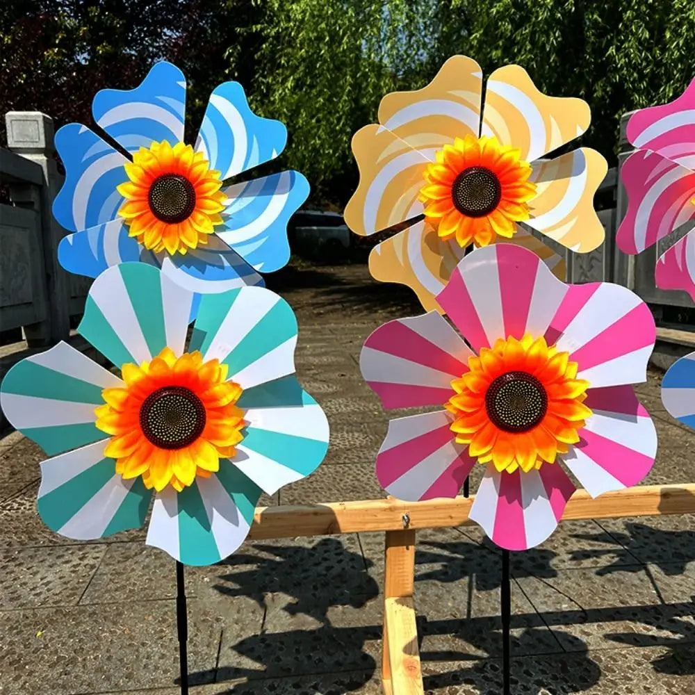 Sunflower Windmill Wind Spinner – Garden Yard Stake 20/36cm