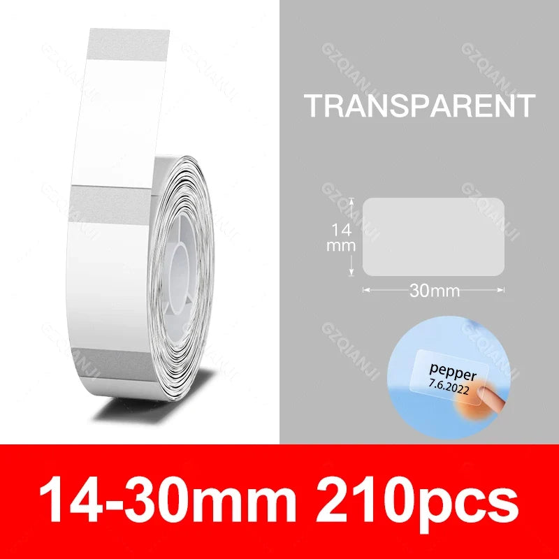 Niimbot Thermal Label Rolls – Clear & White for D11 D110 D101