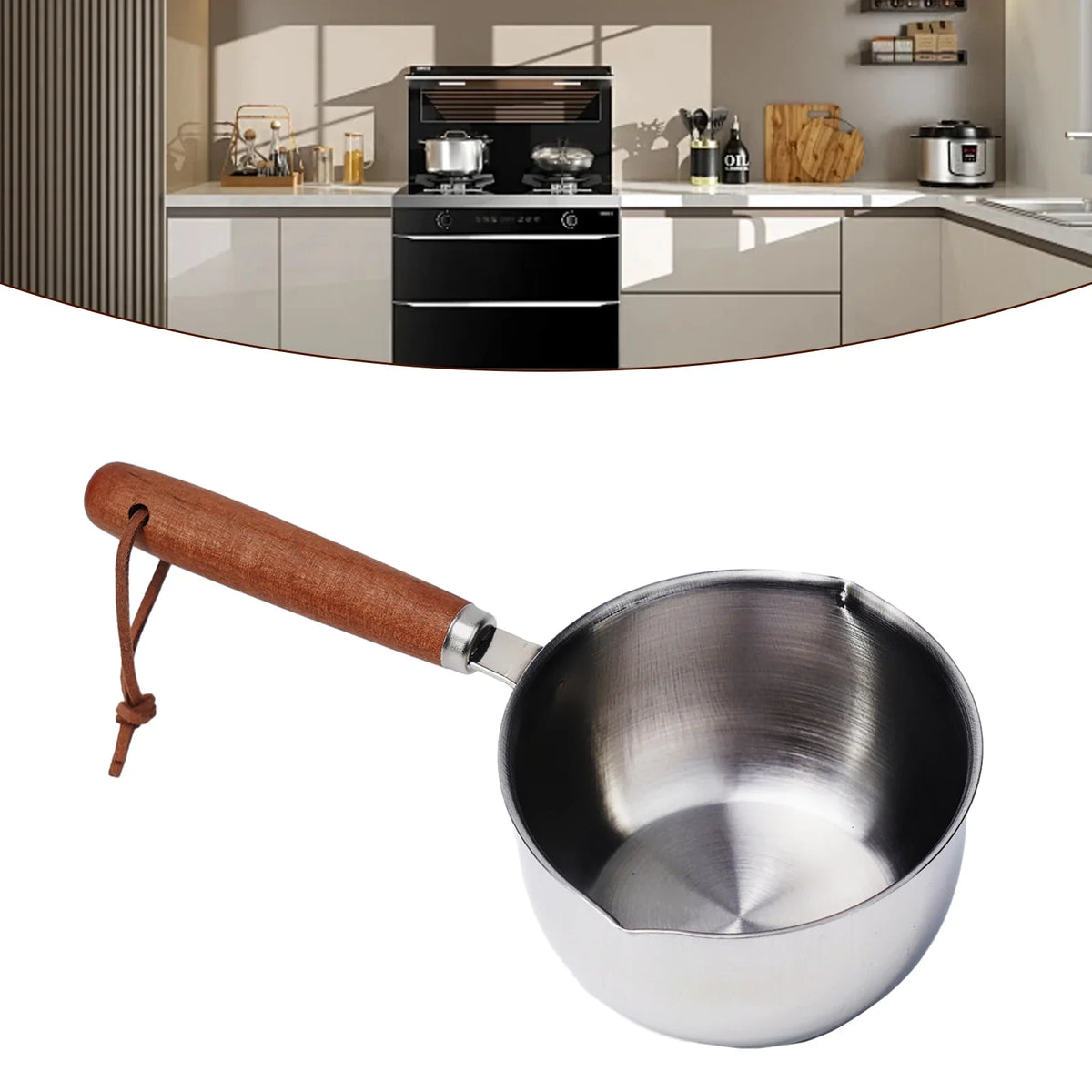 LEENKEA Stainless Steel Milk Pan & Butter Saucepan