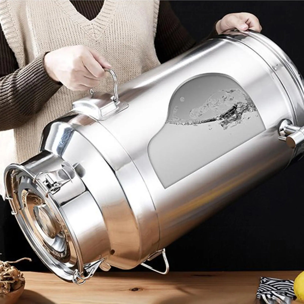 Stainless Steel Airtight Storage Barrel with Faucet | 5L–14L