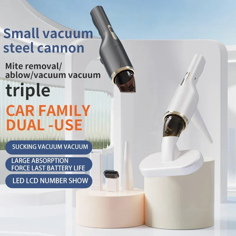 Portable Handheld Car & Home Vacuum – USB Powered, Bagless