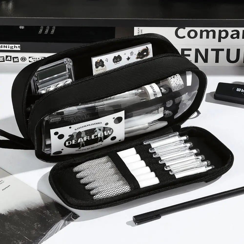 Minimalist Large Capacity Pencil Case Multi-Layer Pouch