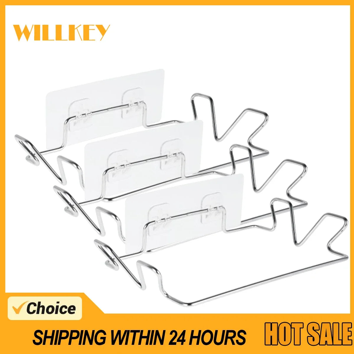 Stainless Steel Cabinet Door Trash Bag Holder Rack