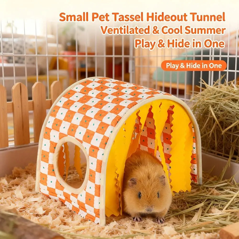 Guinea Pig Tunnel Hideout – Breathable Hamster Nest & Play Tube