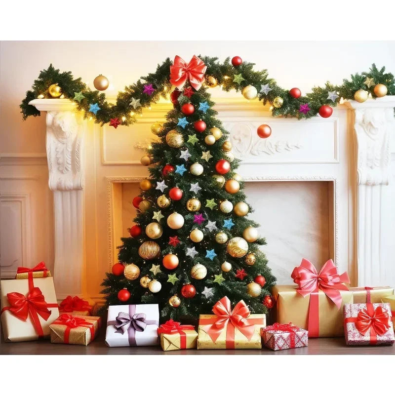 30Pcs Glitter Star Ornaments – Holiday Party Wreath Decor
