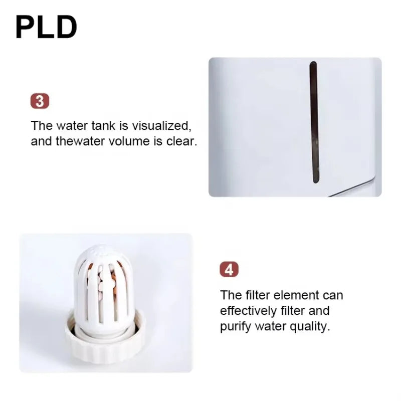 Portable Ultrasonic Humidifier & Aroma Diffuser with LED