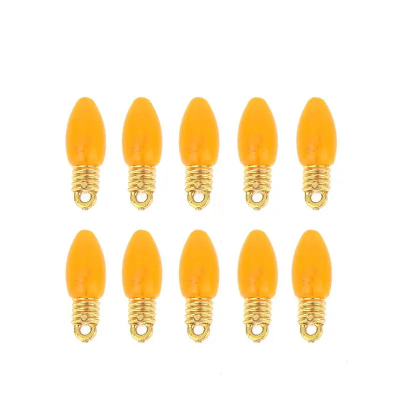 Mini Colorful Plastic Bulbs 10 Pcs – Reusable Christmas Decor